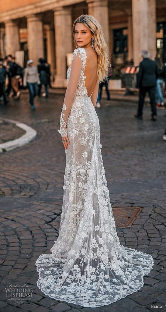 Bold Open Back Backless Wedding Dresses