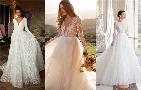 20 Dreamy Long Sleeve Wedding Dresses 2024